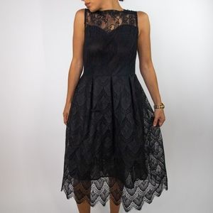 Elegant Black Lace Dress